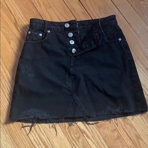 BDG black jean skirt